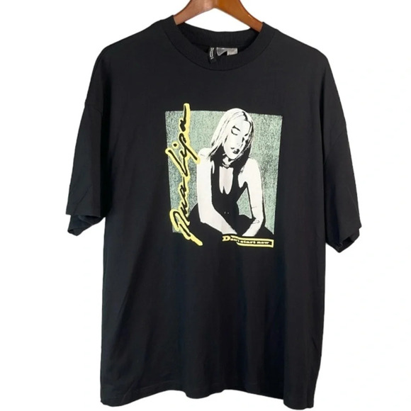 H&M + Dua Lipa Collab Baggy Oversized Graphic Band Tee Black Don’t Start Now M - Picture 11 of 11